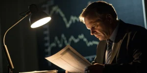 Morgan Stanley broker Kenneth Maring reviews investment portfolio.