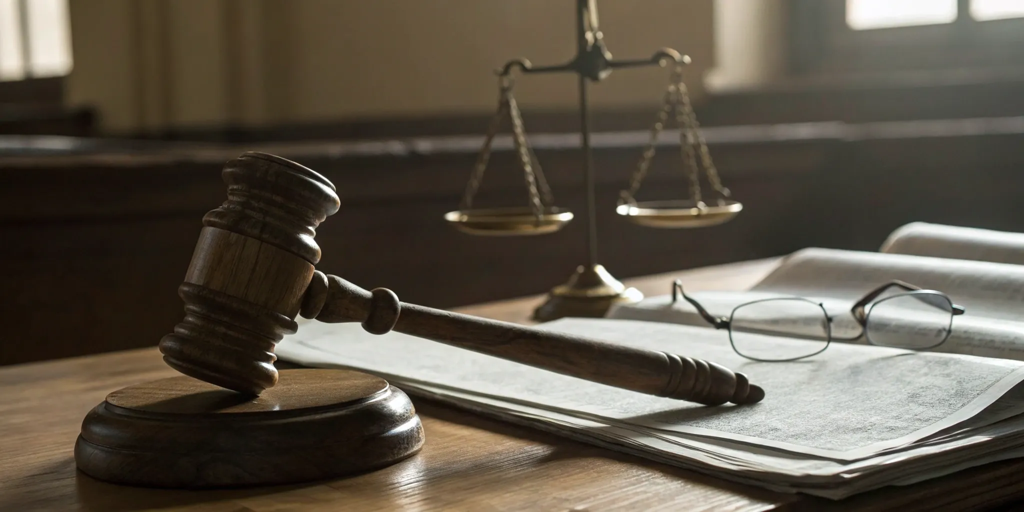 Scales of justice and a gavel for a Huntsville, Alabama investment fraud attorney.