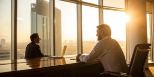 An investor reviews options to recover UBS investment losses from broker Zachary Anderson with a financial advisor.