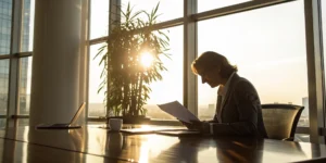 Investor reviewing Wells Fargo Clearing Services documents for municipal debt losses.