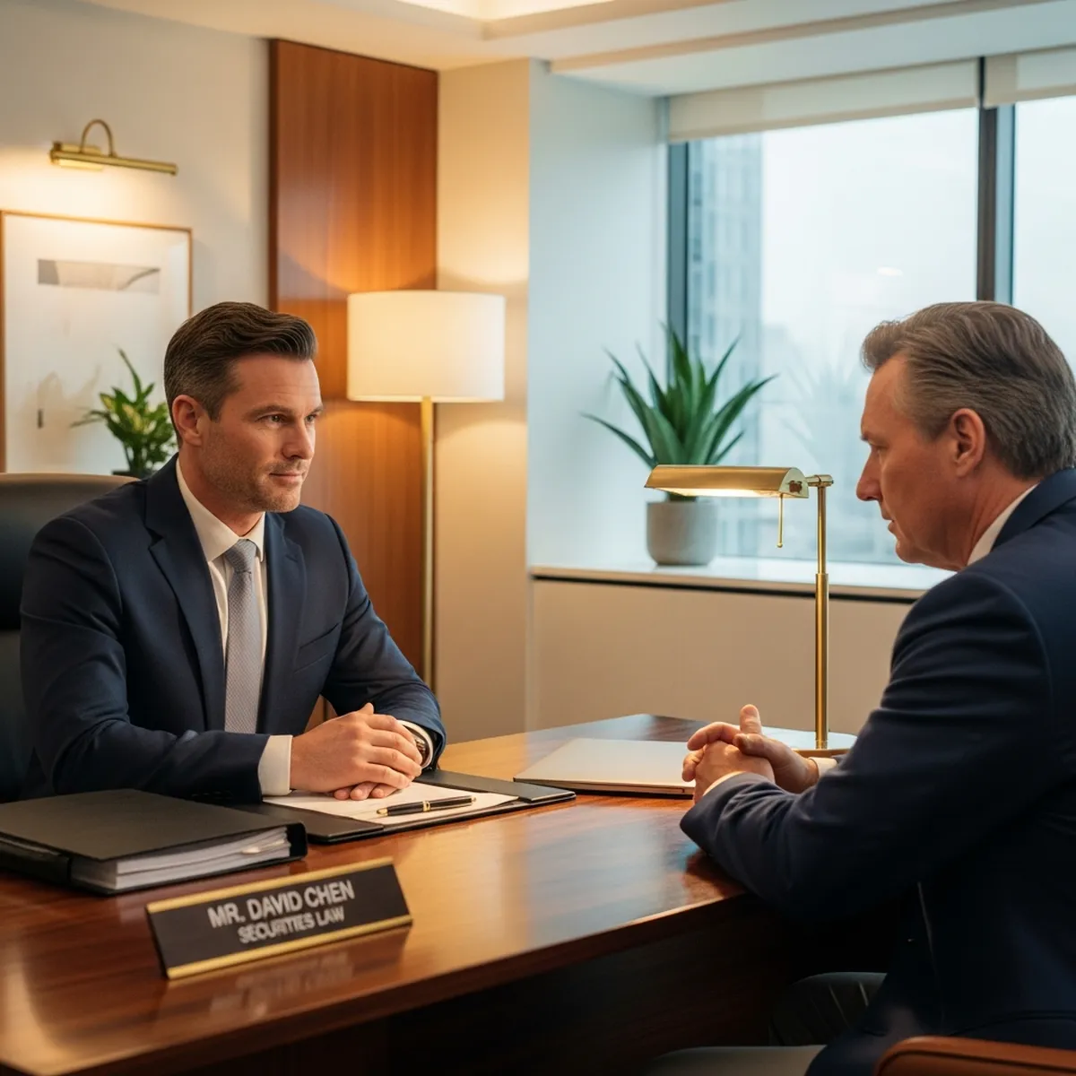 Birmingham investment fraud attorney consulting with client about securities fraud recovery