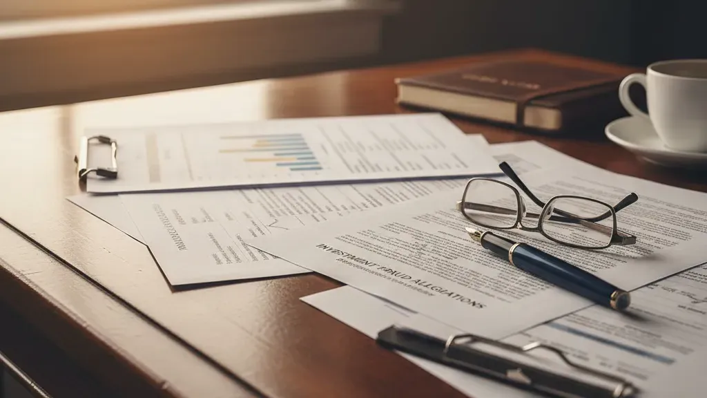 Retired couple reviewing investment documents with concern about unsuitable investments