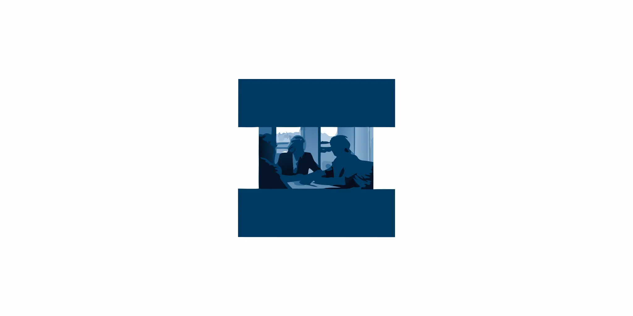 Elderly couple speaking with a financial advisor in a professional office setting